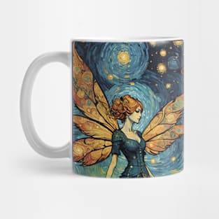 Starry Night Dreams: Van Gogh's Fairy Fantasy Mug